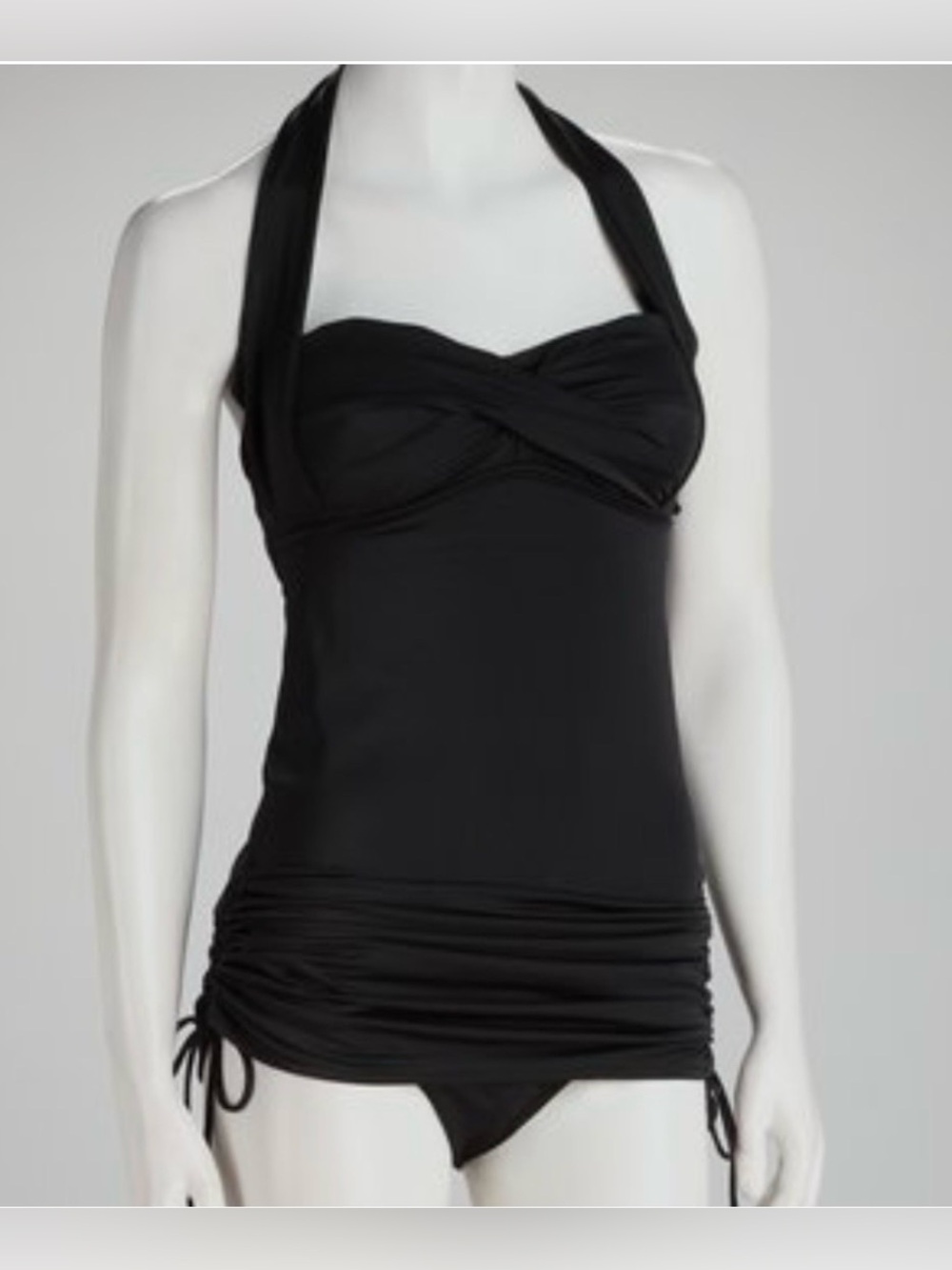 Jordan Taylor Women’s Ruched Swimsuit in Black Sz 18